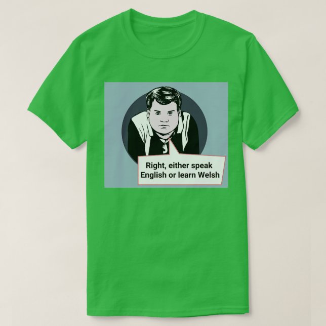 Gavin und Stacey Art sprechen entweder Englisch od T-Shirt (Design vorne)