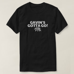 GAVIN'S GOTTA GO CALI BEAR Dunkler T - Shirt