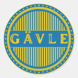 Gävle City Pride Emblem – Swedish Identity Runder Aufkleber