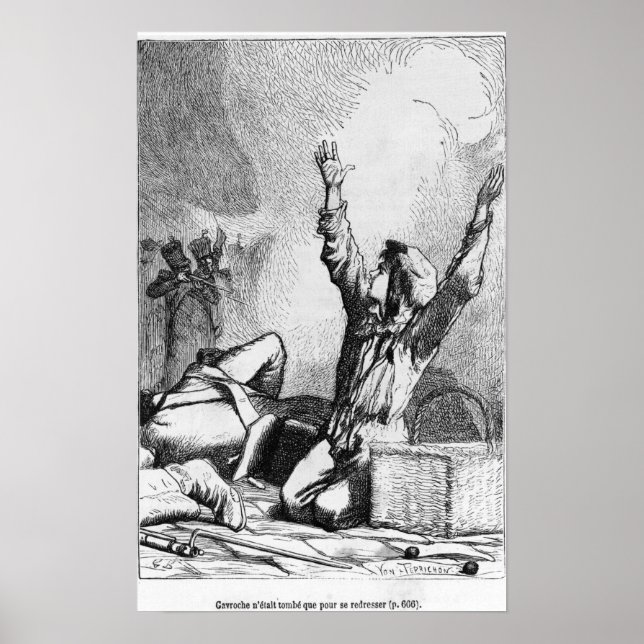 Gavroche war nur wieder gefallen poster (Vorne)