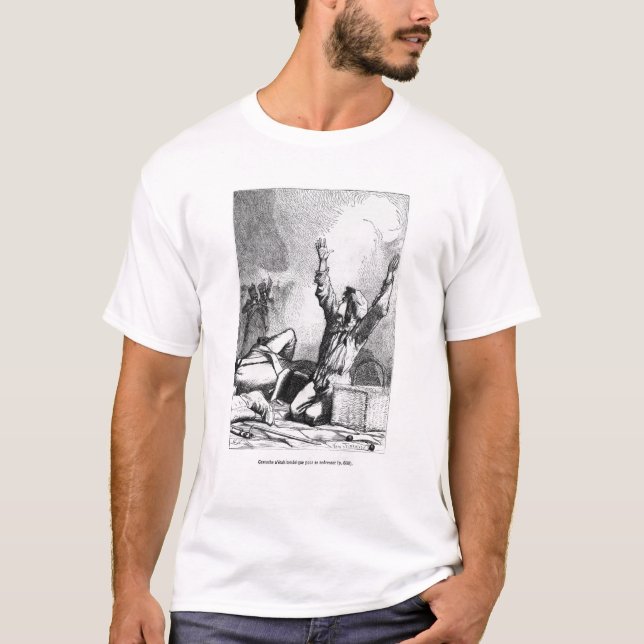Gavroche war, um gefallen nur wieder zu steigen T-Shirt (Vorderseite)