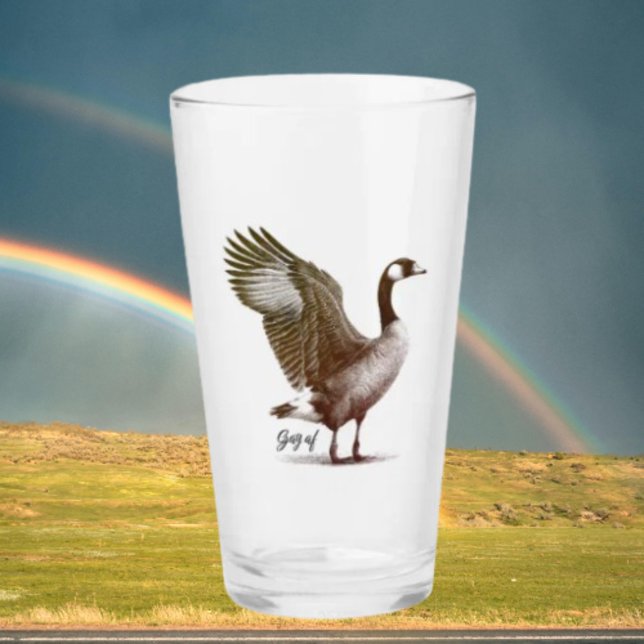 Gay AF Kanadische Gänse Glas (Von Creator hochgeladen)