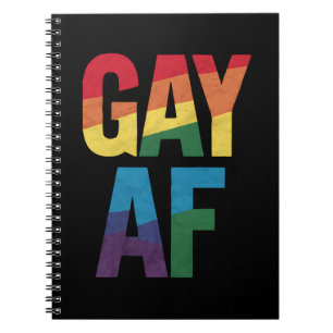 Gay AF LGBT Pride Gay Gift Monat Notizblock