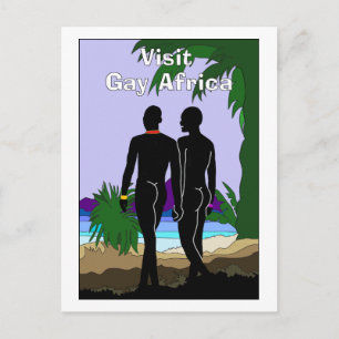 Gay Africa Travel Postkarte