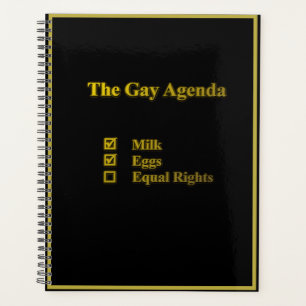 "Gay Agenda" - "Equal Right LGBT Planner" Planer