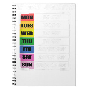 Gay Agenda Gay oder Lesben Notizblock