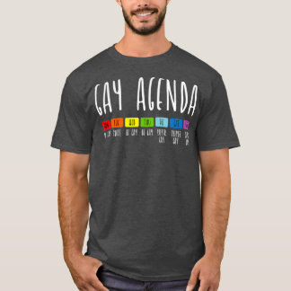 Gay Agenda LGBT Pride Tacos Lover Funny LGBTQ T-Shirt