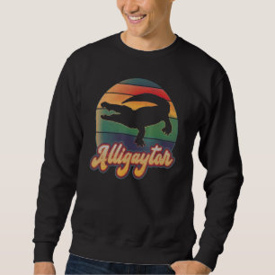 Gay Alligaytor Retro Vintag Alligator Crocodile Sweatshirt