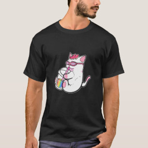 Gay Anime Cat Girl Bubble Tea Manga Abbildung Boba T-Shirt