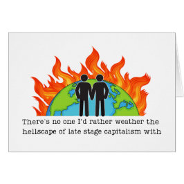 Gay Anniversary Liberaler Spaß Funny Card