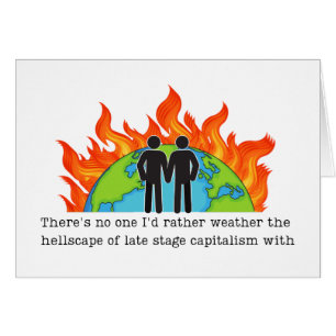 Gay Anniversary Liberaler Spaß Funny Card