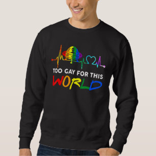 Gay Außerirdischen Heartbeat Spaceship Ufo Alien Sweatshirt