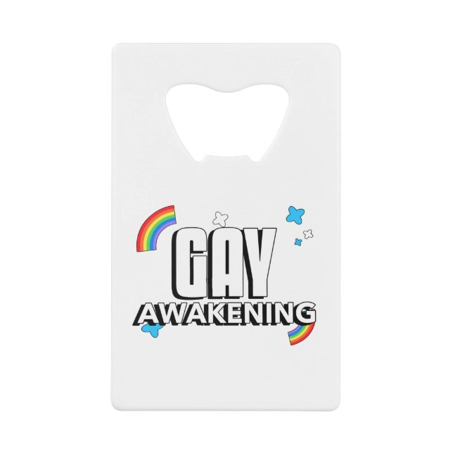 Gay Awakening Geldbeutel Flaschenöffner (Vorderseite)