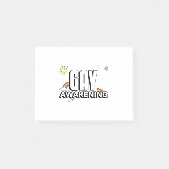 Gay Awakening Post-it Klebezettel (Vorderseite)