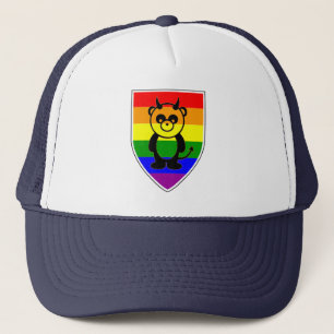 Gay Bär Pride Regenbogenflagge Panda Truckerkappe