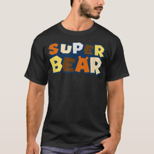 Gay Bären Shirt mit Bärenstolerflagge Super Bär Ga
