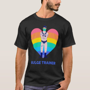 Gay Bear Gay Daddy Bulge Trainer Regenbogen T-Shirt