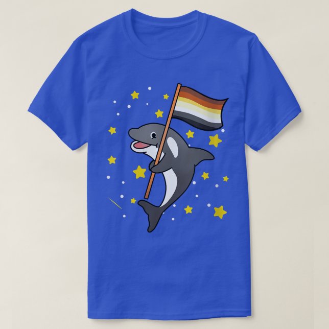 Gay Bear Orca Gay Bear Pride V-Neck T-Shirt (Design vorne)