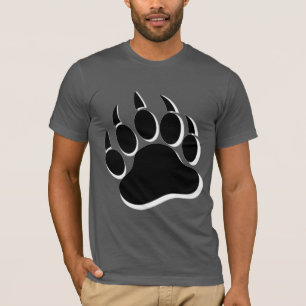 Gay Bear Paw Black and White 3D Effect - Shirt