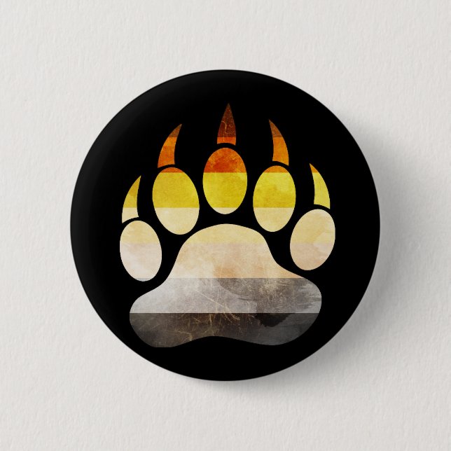 Gay Bear Paw Button (Vorderseite)