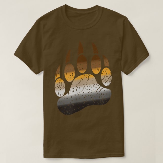 Gay Bear Paw Pride T-Shirt (Design vorne)