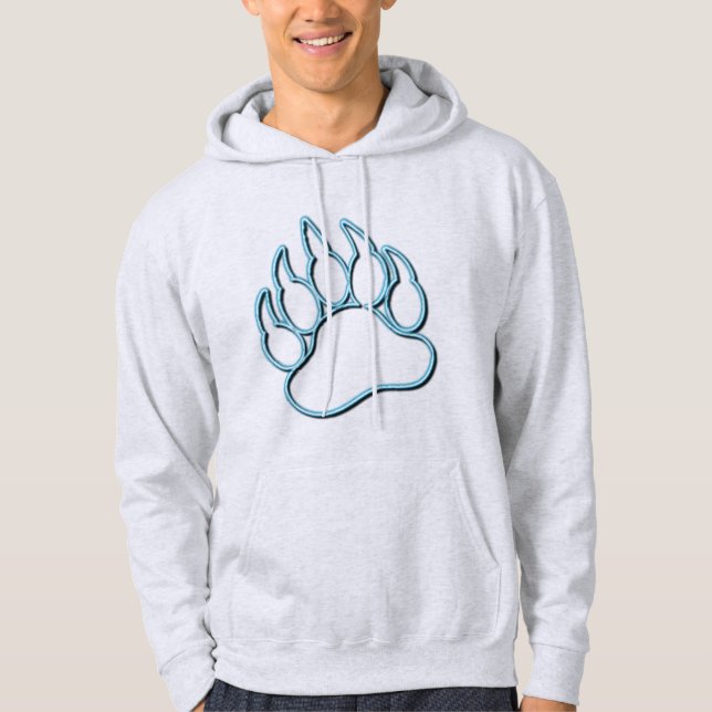 GAY BEAR PAY NEON BLUE HOODIE (Vorderseite)