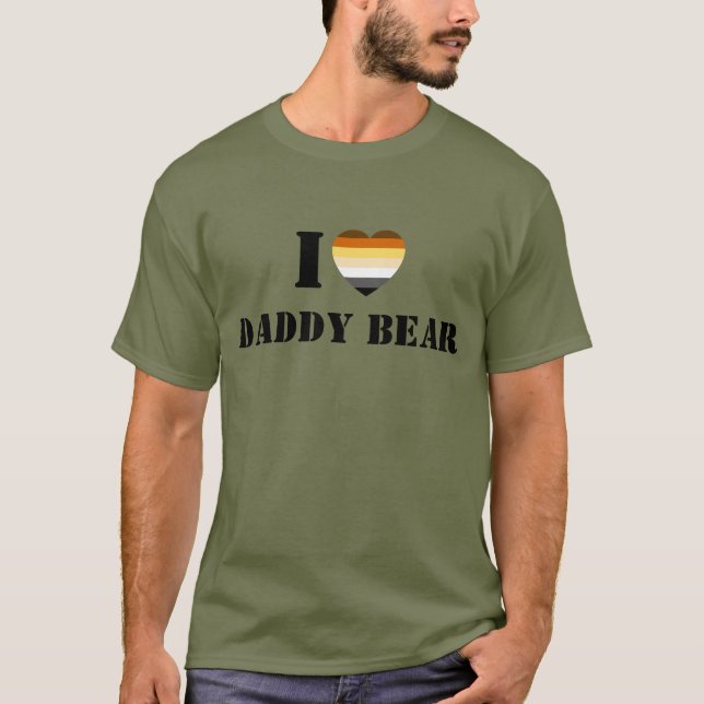 GAY BEAR PRID I HERART DADDY BEAR T-Shirt (Vorderseite)