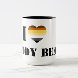 GAY BEAR PRID I HERART DADDY BEAR ZWEIFARBIGE TASSE