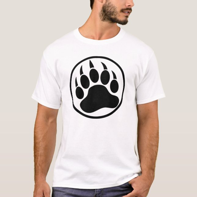 Gay Bear Pride Bear Paw T-Shirt (Vorderseite)