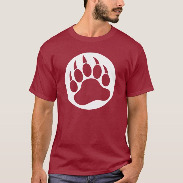 Gay Bear Pride Bear Paw T-Shirt (Vorderseite)