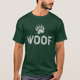 Gay Bear Pride bedruckte Bärentatze WOOF ! T-Shirt