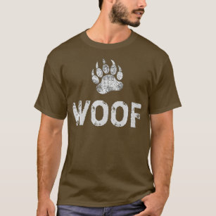 Gay Bear Pride Distressed Bear Paw WOOF Premium  T-Shirt