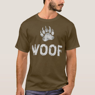 Gay Bear Pride Distressed Bear Paw WOOF Premium T-Shirt