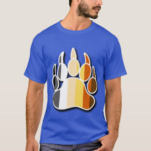 Gay Bear Pride Fahne Tiefschattenbär Paw T-Shirt