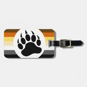 Gay Bear Pride Flag Bärenpfote Gepäckanhänger