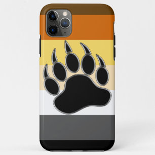 Gay Bear Pride Flag Bear Paw iPhone 11 Pro Max Hülle