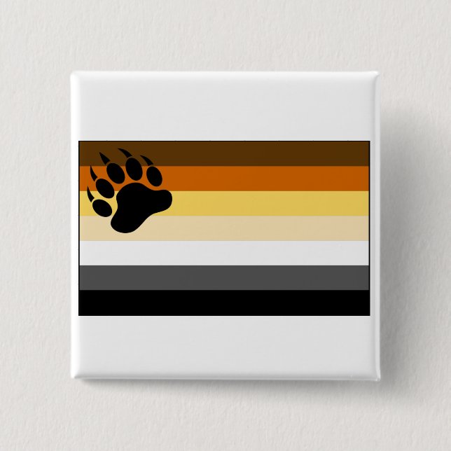 Gay Bear Pride Flag Button (Vorderseite)