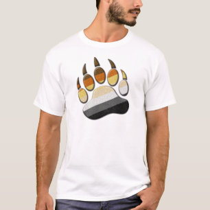 Gay Bear Pride Flag farbiges Paw Symbol T-Shirt