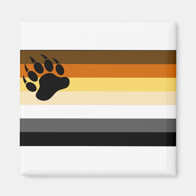 Gay Bear Pride Flag Magnet (Vorne)
