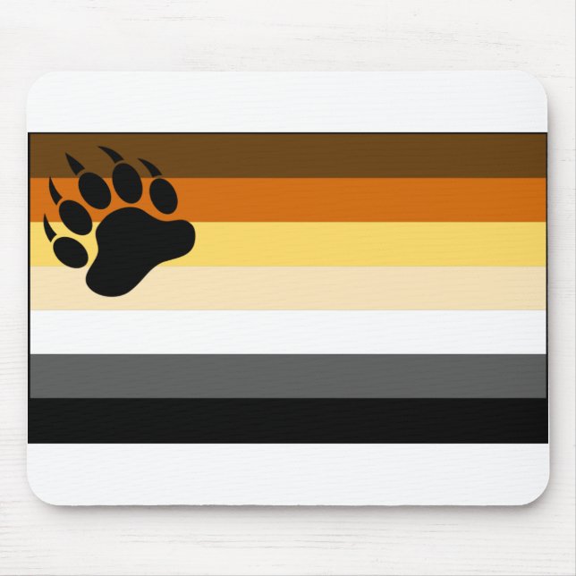 Gay Bear Pride Flag Mousepad (Vorne)