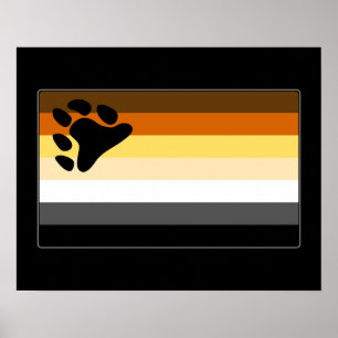 Gay Bear Pride Flag Poster