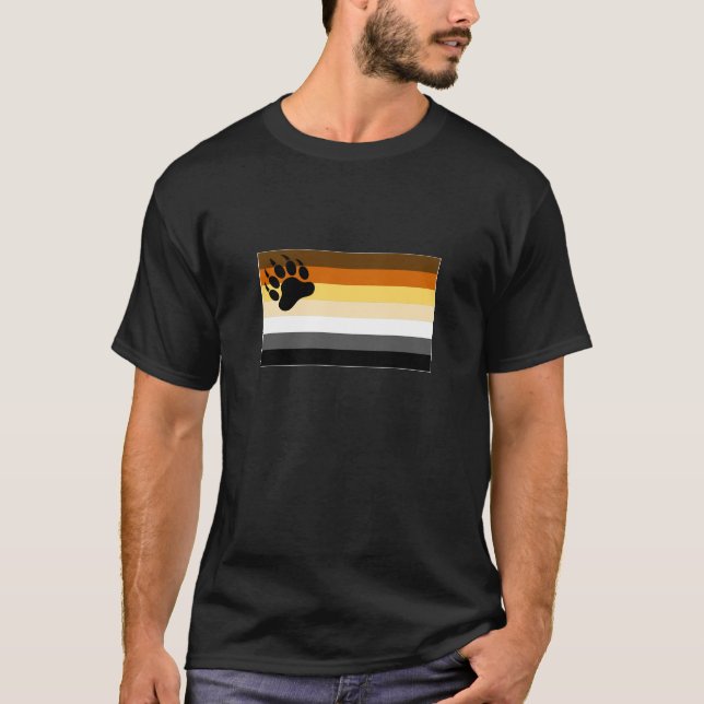 Gay Bear Pride Flag T-Shirt (Vorderseite)