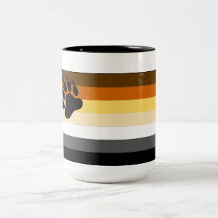 Gay Bear Pride Flag Zweifarbige Tasse