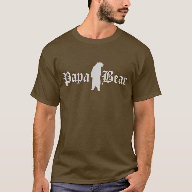 Gay Bear Pride Papa Bear T-Shirt (Vorderseite)