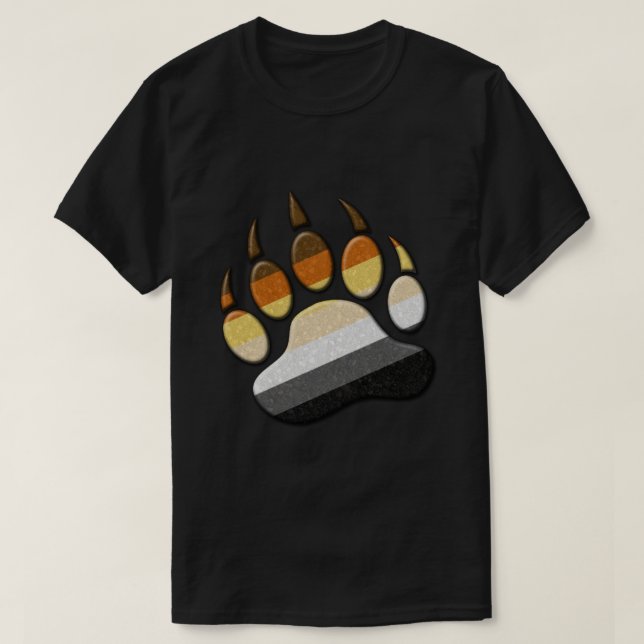 Gay Bear Pride Paw Classic T - Shirt (Design vorne)