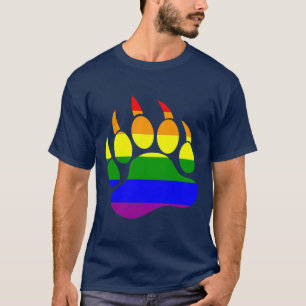 Gay Bear Pride Rainbow Flag Bärenpfeife T-Shirt