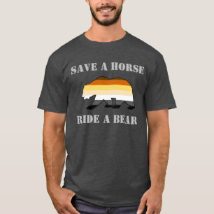 Gay Bear Pride retten Pferdereiten T-Shirt