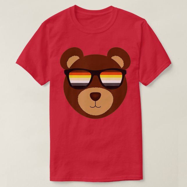 Gay Bear Pride Sunglasses LGB T-Shirt (Design vorne)