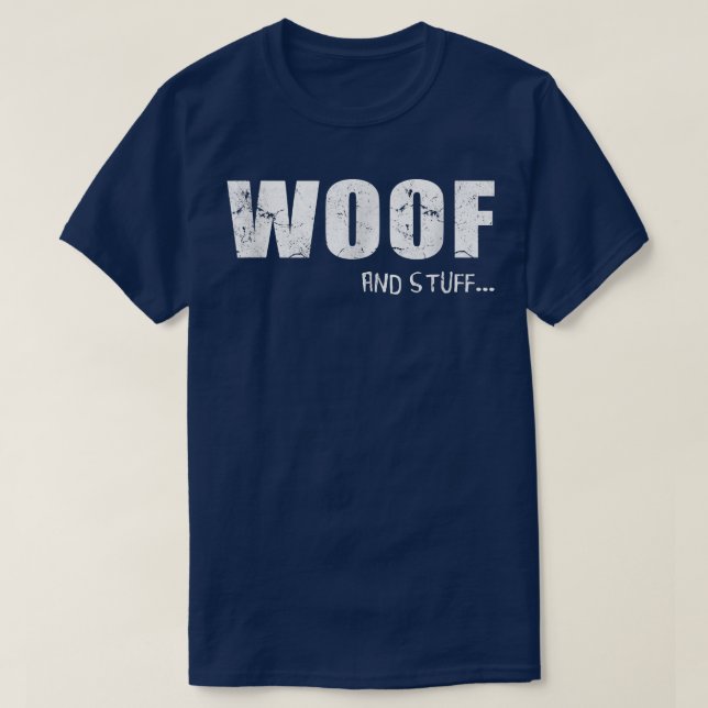 Gay Bear Pride Woof and Stuff T-Shirt (Design vorne)