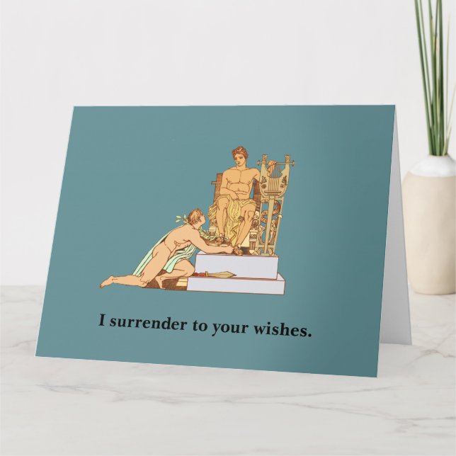 Gay Birthday Übergabe an Wünsche Karte (Vorderseite)